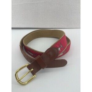 Leather Man Ltd Belt Men 40 Pink Swordfish Belt Preppy